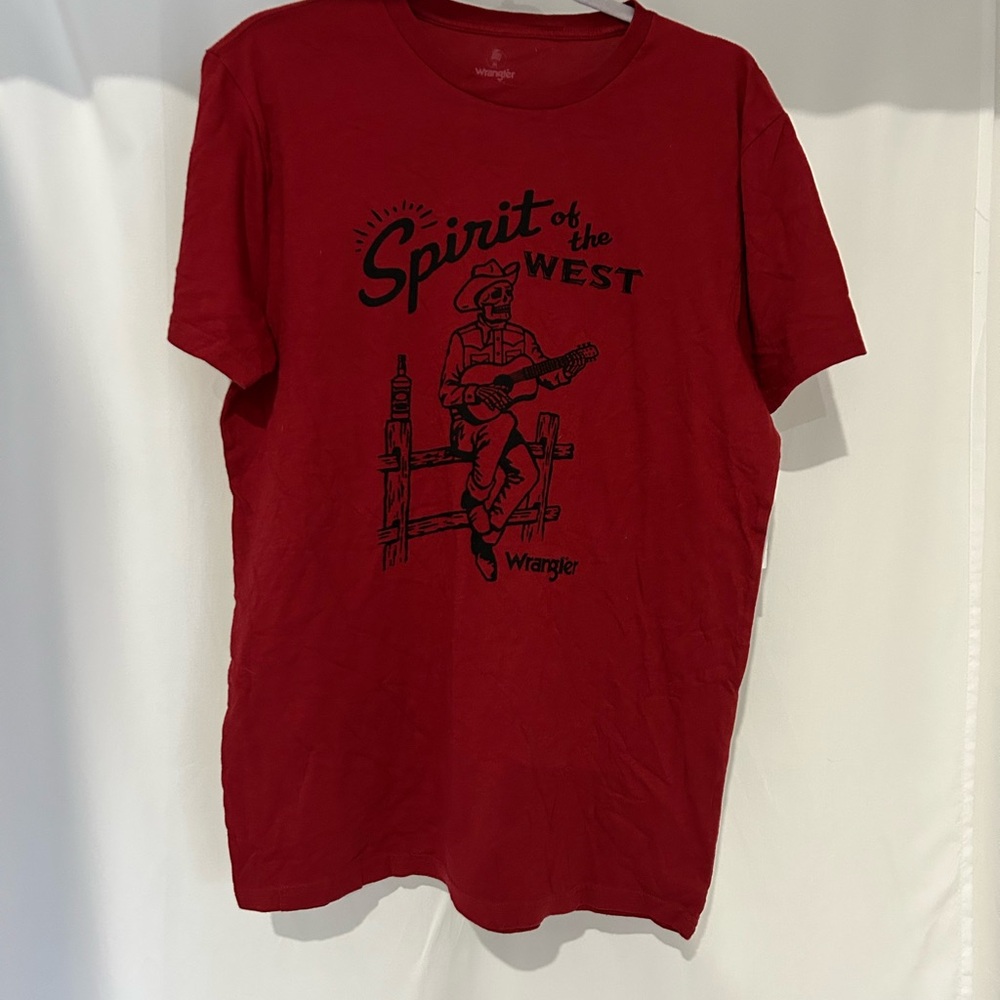 Wrangler Red Short Sleeve Tee